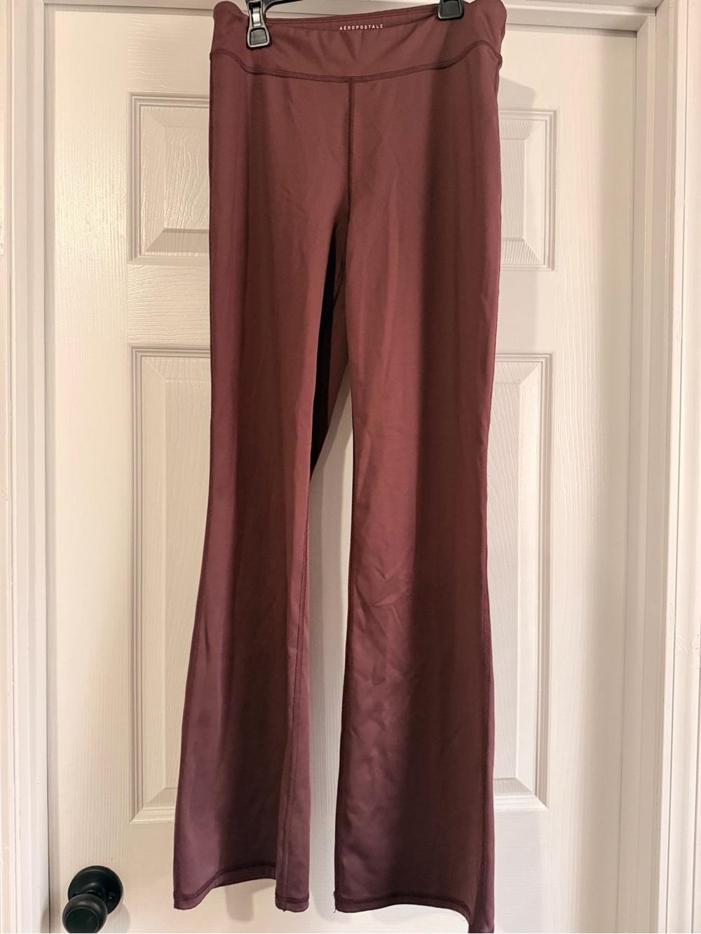 Aeropostale Women's Wine Flare Leggings